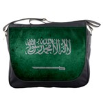 Grunge Saudi Arabia Flag Messenger Bag Front