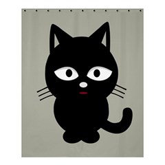 Cat Pet Cute Black Animal Shower Curtain 60  X 72  (medium)  by HermanTelo