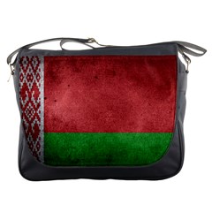 Grunge Belarus Flag Messenger Bag by trulycreative