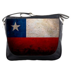 Grunge Chile Flag Messenger Bag by trulycreative