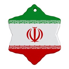 Flag Of Iran Snowflake Ornament (two Sides) by abbeyz71