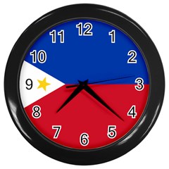 Philippines Flag Filipino Flag Wall Clock (black) by FlagGallery