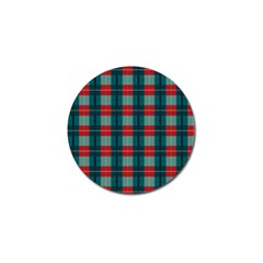 Pattern Texture Plaid Golf Ball Marker (4 Pack)