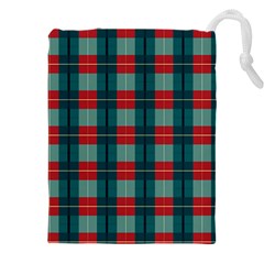 Pattern Texture Plaid Drawstring Pouch (4XL)