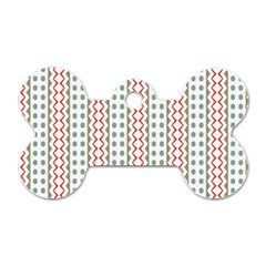 Pattern Line Background Wallpaper Dog Tag Bone (Two Sides)