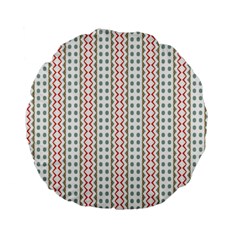 Pattern Line Background Wallpaper Standard 15  Premium Flano Round Cushions