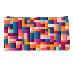 Abstract Geometry Blocks Pencil Cases