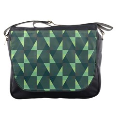 Texture Triangle Messenger Bag