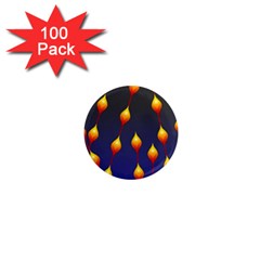 Flower Buds Floral Night 1  Mini Magnets (100 pack) 