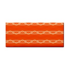 Pattern Orange Hand Towel by HermanTelo