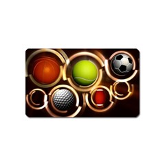 Sport Ball Tennis Golf Football Magnet (name Card) by HermanTelo