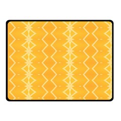 Pattern Yellow Double Sided Fleece Blanket (small)  by HermanTelo
