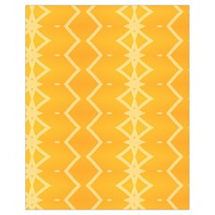 Pattern Yellow Drawstring Bag (small)