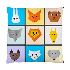 Animals Cute Flat Cute Animals Standard Cushion Case (two Sides) by HermanTelo