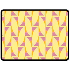 Yellow Pink Double Sided Fleece Blanket (large)  by HermanTelo