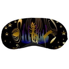 Background Level Clef Note Music Sleeping Mask by HermanTelo