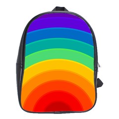 Rainbow Background Colorful School Bag (xl)