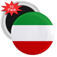 Flag Of Iran (1964–1980) 3  Magnets (10 Pack)  by abbeyz71