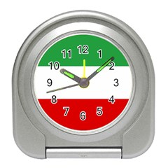 Flag Of Iran (1964–1980) Travel Alarm Clock by abbeyz71