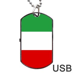 Flag Of Iran (1964–1980) Dog Tag Usb Flash (one Side) by abbeyz71