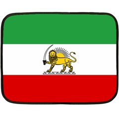 State Flag Of The Imperial State Of Iran, 1907-1979 Double Sided Fleece Blanket (mini)  by abbeyz71