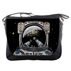 Astronaut Spaceman Messenger Bag by trulycreative