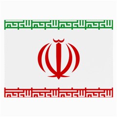 Vertical Flag Of Iran Large Glasses Cloth by abbeyz71