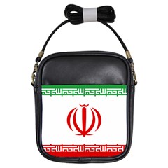 Vertical Flag Of Iran Girls Sling Bag by abbeyz71