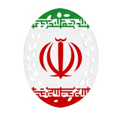 Vertical Flag Of Iran Ornament (oval Filigree) by abbeyz71