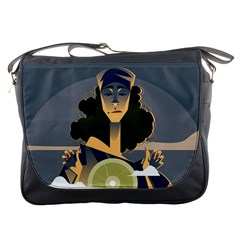 Gypsy Woman Crystal Ball Messenger Bag by trulycreative