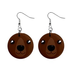 Cute Bear Mini Button Earrings by trulycreative