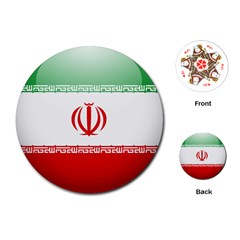 Iran Flag Playing Cards Single Design (round) by trulycreative