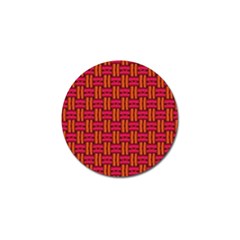 Pattern Red Background Structure Golf Ball Marker (4 Pack) by HermanTelo