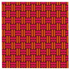 Pattern Red Background Structure Wooden Puzzle Square