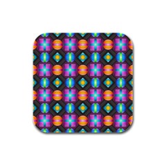 Squares Spheres Backgrounds Texture Rubber Square Coaster (4 Pack)  by HermanTelo