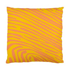 Pattern Texture Yellow Standard Cushion Case (two Sides) by HermanTelo