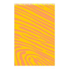 Pattern Texture Yellow Shower Curtain 48  X 72  (small)  by HermanTelo