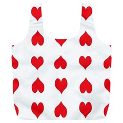 Heart Red Love Valentines Day Full Print Recycle Bag (xxxl) by HermanTelo