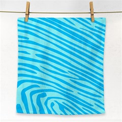 Pattern Texture Blue Face Towel by HermanTelo