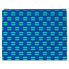 Pattern Graphic Background Image Blue Cosmetic Bag (xxxl) by HermanTelo