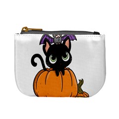 Halloween Cute Cat Mini Coin Purse by HermanTelo