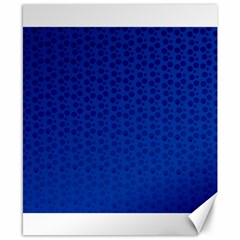 Background Polka Blue Canvas 8  X 10  by HermanTelo