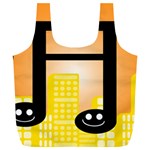 Abstract Anthropomorphic Art Full Print Recycle Bag (XL) Front