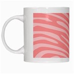 Pattern Texture Pink White Mugs Left