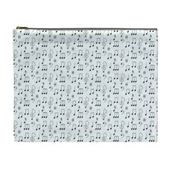 Music Notes Background Wallpaper Cosmetic Bag (xl) by HermanTelo