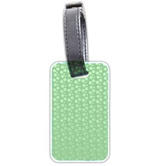 Background Polka Green Luggage Tag (two Sides) by HermanTelo