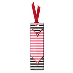 Heart Stripes Symbol Striped Small Book Marks by HermanTelo