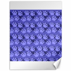 Pattern Texture Feet Dog Blue Canvas 36  X 48  by HermanTelo