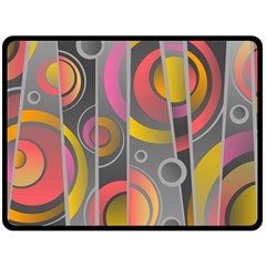 Abstract Colorful Background Grey Double Sided Fleece Blanket (large)  by HermanTelo