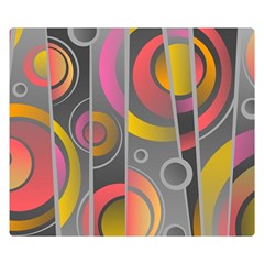 Abstract Colorful Background Grey Double Sided Flano Blanket (small)  by HermanTelo